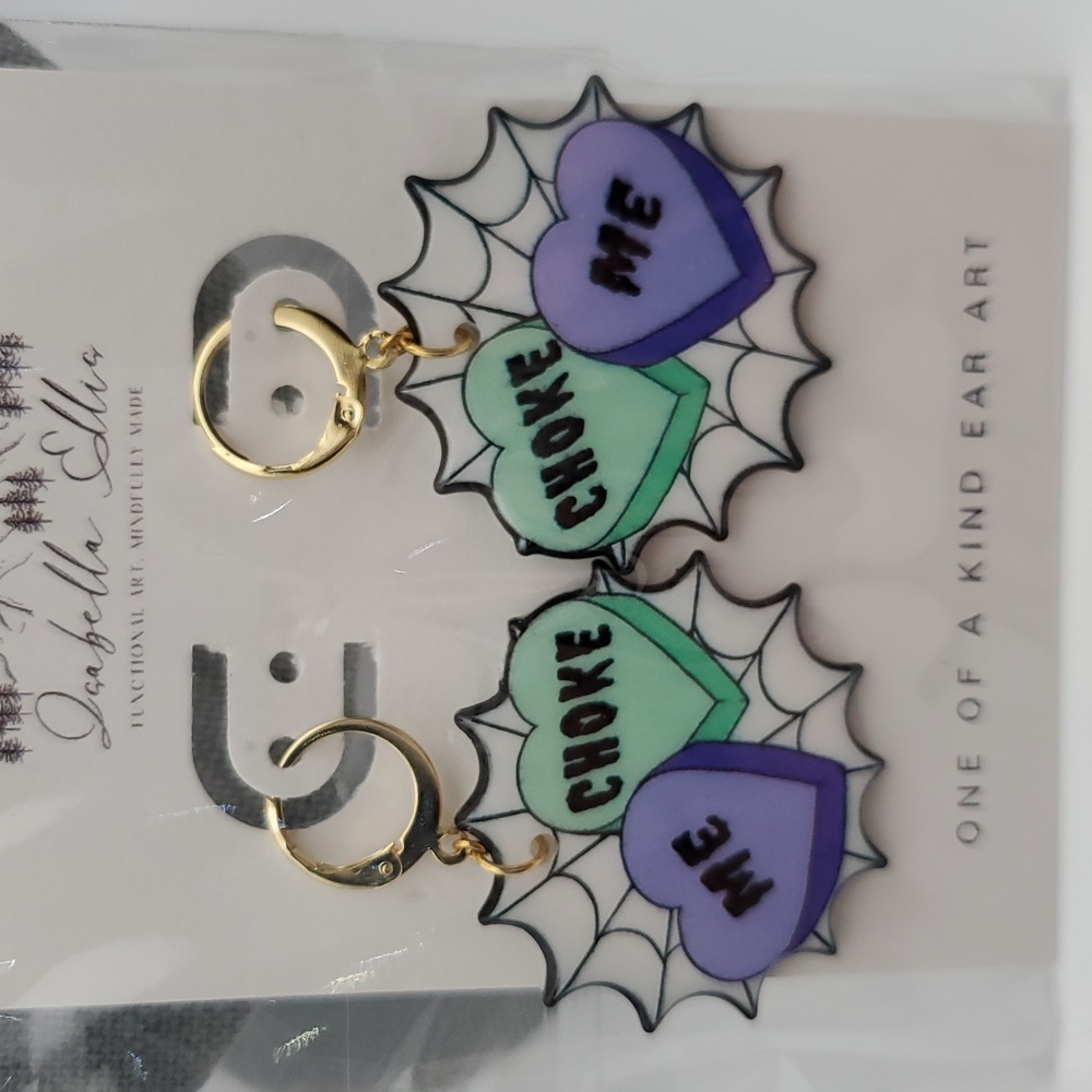 Choke Me Earrings 🕸️ 🕷️